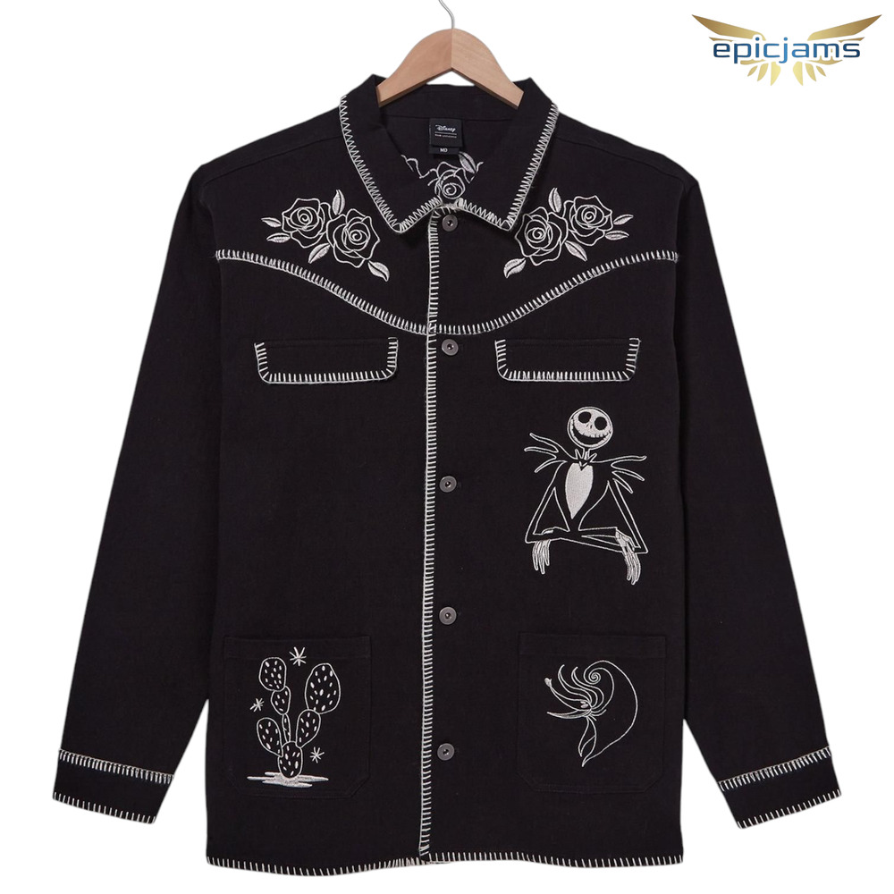 Disney The Nightmare Before Christmas Jack Skellington Western Jacket Size L - Picture 1 of 4